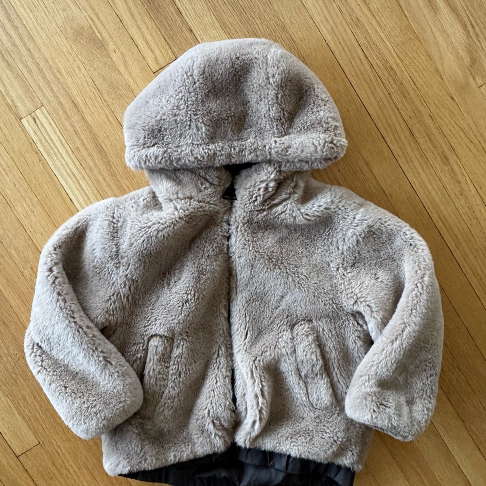 Cozy Tan Kids Jacket